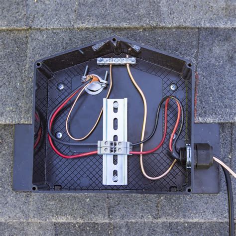 junction box roof edge|roof mount solar junction box.